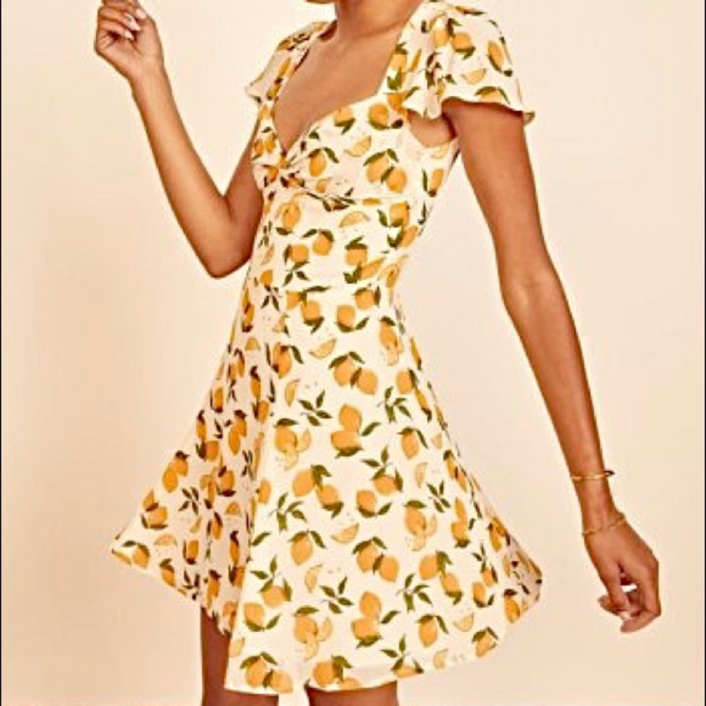 NWT Reformation Kenni Dress in Lemonade Size 0